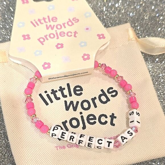 Little Words Project "Perfect As Is" Beaded Bracelet - Picture 9 of 11
